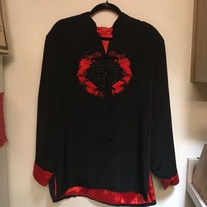Minh Thanh 100% Silk dragon Coat